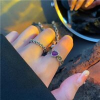 Sản phẩm còn hàng Nhẫn đôi Nhẫn điều chỉnh bạn gái nhẫnNhẫn hoa cúc Tình Yêu cổ điển Bạc S925 cho nữ thiết kế sang trọng nhẹ nhàng cá tính cao cấp tinh tế