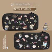 Sản phẩm còn hàng nintendo switch hack nintendo switch lite hack Túi đựng đồ switch Crayon Shin-chan Hộp phụ kiện tay cầm dung lượng lớn NTS Nintendo switcholed chống rơi cứng