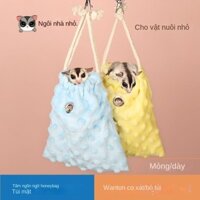 Sản phẩm còn hàng phụ kiện hamster Mật Ong Glider Pan Túi Mật Ong Túi Mật Itachi Hamster Nhánh Hoa Chuột Bay Gấu Vàng Túi Ngủ Mang Theo Túi Chống b