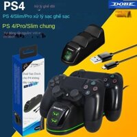 Sản phẩm còn hàng pob điện tử giá rẻ Bộ sạc PS4 có đèn xoay mỏng PRO Bộ sạc kép Bộ sạc game cầm tay chơi game PS4 Đế sạc đa chức năng