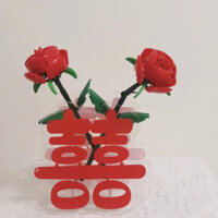 Sản phẩm còn hàngBình hoa Lego acrylic phong cách Bắc Âu, trang trí sáng tạo cho phòng khách, phong cách Ins, trang trí phòng khách đám cưới