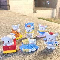 Sản phẩm còn hàngBúp bê thạch cao 3D nghệ thuật đường nét chó con, ống dẫn trắng, graffiti DIY, thủ công, bán chạy, mới, hoạt hình nổi tiếng trên internet