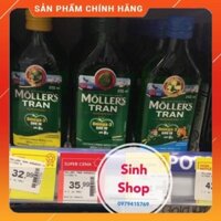 Sản phẩm dầu gan cá tuyết mollers tran cho bé