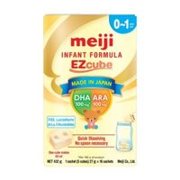 Sản phẩm dinh dưỡng cho trẻ 0-12 tháng tuổi Meiji Infant hộp 432g (27g x 16 thanh)