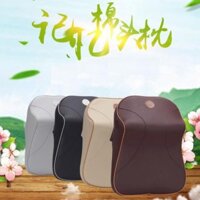 Sản Phẩm Gối Tựa Đầu Chất Liệu Cao Su Non Cao Cấp Dùng Trên Xe Hơi, Ô Tô Mã - A09: Màu Đen và Ghi .