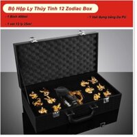 Sản phẩm hot - Bộ Hộp Ly Thủy Tinh 12 Zodiac Box Quà Tặng