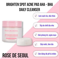 Sản phẩm làm sạch và dưỡng da toner pad ROSE DE SEOUL BRIGHTEN SPOT ACNE PAD AHA-BHA DAILY CLEANSER_KR1