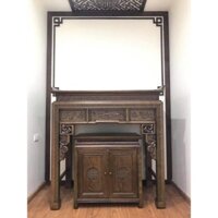 sản phẩm mẫu bàn thờ đẹp gỗ hương đá hàng đẹp, giá xưởng, hàng xịn, k rác 175x61x127cm