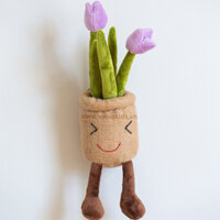 Sản phẩm may handmade bình hoa tulip màu xanh - Saolakids