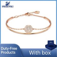 Sản phẩm miễn thuế đích thực 100% (Có hộp) Vòng tay sao băng kim cương Swarovski sang trọng chất lượng cao Vàng hồng trắng