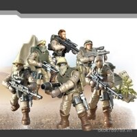 Sản phẩm mới 9904 Đội cảnh sát đặc biệt di động đa khớp, mini binh lính, đồ chơi quân sự, cảnh lắp ráp binh lính, 8 loại T6AP