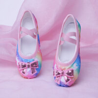 Sản Phẩm Mới Bé Gái Nhảy Múa Giày Đế Mềm Giày Khiêu Vũ Đính Kim Sa Lấp Lánh Hiệu Suất Mèo Móng Vuốt Giày Trẻ Em Biểu Diễn Ballet Dễ Thương