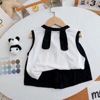 [Sản phẩm mới] Bộ đồ Vest mùa hè cho bé trai Thời trang mùa hè In hoạt hình dễ thương Mềm mại Thoải mái Mát mẻ Bộ đồ hai mảnh thông thường