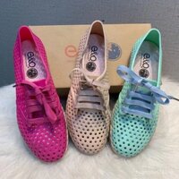 Sản phẩm Mới [Bộ sưu tập của 1572 người] Giày thường ren sơn Ngoại Thương Mùa hè đi biển đi ra ngoài, giày lội suối, giày bệt đế mềm, Giày nữ VVME