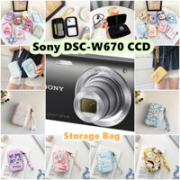 [Sản phẩm mới] Dành cho Túi đựng máy ảnh Sony DSC-W670 CCD Kích thước 10x16.2cm Hoạt hình đơn giản với túi chống nước Túi đựng máy ảnh