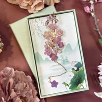 Sản phẩm mới Hàng có sẵn Mặt dây chuyền hoa anh đào Màu kim loại Đánh dấu hoa cổ Trung Quốc Mùa tốt nghiệp Quà tặng sinh viên Đi nước ngoài Đánh dấu trang tinh tế20250302