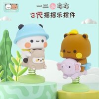 [Sản phẩm mới Hàng có sẵn] Panda 12 vải chính hãng 2 thế hệ Shake Music Máy tính để bàn làm bằng tay Bạn trai Quà tặng bạn gái Trang trí ô tô Gấu trúc đích thực Một hai ống hút Bubu Shake Music Handicraftshidi.my