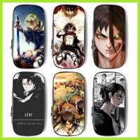 Sản phẩm mới Hộp đựng bút chì Attack on Titan Eren Jaeger Carla Jaeger Mikasa · Ackerman Armin Arlert Allen Mikasa Levi Ackerman Captain Wings of Freedom Attack on Titan Canvas Zipper Hộp đựng bút chì Hộp văn phòng phẩm
