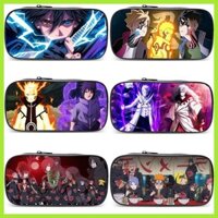 Sản phẩm mới Hộp đựng bút chì Naruto Uzumaki Naruto Hy ga Hinata Sasuke Hatake Kakashi Anime Naruto Sasuke Naruto Vỏ bút chì Trường trung học cơ sở Học sinh tiểu học Hộp văn phòng phẩm Hộp đựng bút chì vải dung tích lớn Bé trai