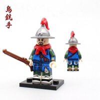 Sản phẩm mới Lắp ráp khối gỗ con Corui KT1090 Trung Quốc Cổ Đại quân đội nhà Minh Triều đại Shenjiying quân lính Đồ chơi búp bê NP0A