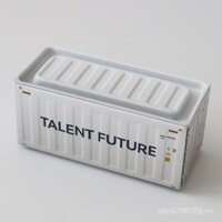 Sản phẩm mới mô hình container thu nhỏ Hộp đựng đồ hoạt hình hộp đựng đồ nhỏ bằng sắt hộp thiếc mini cảng vận chuyển hàng hóa Ma Khẩu mẫu mới BHMH