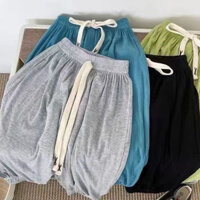 [Sản phẩm mới] Mùa hè Phong cách mới Trẻ em Ice Silk Mosquito Pants Bloomers Loose Men Women Baby Same Style Outer Wear Medium Big Children