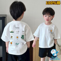 [Sản phẩm mới] Mùa hè Phong cách mới cho trẻ em Áo thun ngắn tay bé trai bé trung nhỏ Áo mùa hè thời trang