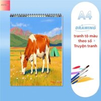 sản phẩm mới-Nong Yang-A4 21cm*29cm-quyển tô màu-sách tô màu theo số-Bắp cải cỏ bầu trời xanh-tranh số hoá -cuốn tô màu-sách tô màu chữa lành--tranh tô màu-sách tô màu chữa lành--tranh số hoá --sách tô màu--tranh tô màu theo số-