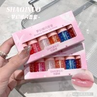 Sản phẩm mới * SHAQINUO 6 mảnh Dreamy Flashing Lip Gloss Set Box Capsule Lip Oil Trong suốt Dưỡng ẩm Dưỡng ẩm Sinh viên Water Gloss Lip 3.10 ZM