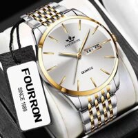 [Sản phẩm mới theo mùa] Hàng chính hãng Đồng hồ nam chính hãng Phong trào tự động Thụy Sĩ Lịch đôi chống nước Đơn giản và thanh lịch