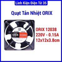 Sản phẩm quạt tản nhiệt Nhật Bản ORIX 220VAC 12x12 kiểu đáng gọn nhẹ cao cấp (BH : 1 tháng)