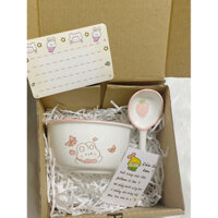 Sản Phẩm Set Bát Thìa Cute Dành Tặng Cho Người Thương