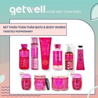 Sản Phẩm Tắm Dưỡng Xịt Thơm Toàn Thân Nến thơm phòng Bath & Body Works - TWISTED PEPPERMINT