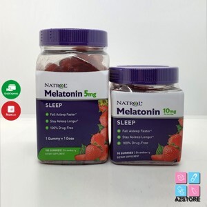 Sản phẩm Thảo mộc Natrol Melatonin 10mg hộp 60 viên - giúp ngủ sâu giấc