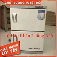 Sản phẩm Tủ hấp khăn 2 tầng có điện tím sát khuẩn A46 và A32 giá tốt