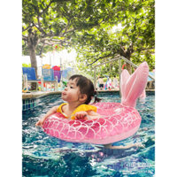 [Sẵn] Phao Bơi Tròn Phao Bươi Hình Đuôi Cá Cho Bé Gái 0-8 Tuổi