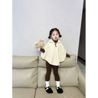 (Sẵn QC loạ.i 1) Áo choàng len và quần legging bé gái QCCC