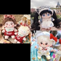 [Sẵn] Quần áo búp bê tủ Cacao không đường 20cm (outfit doll)