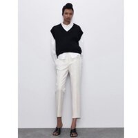 (Sẵn) Quần Âu trắng sữa Zaraa canh sale