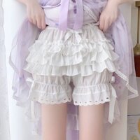 Sẵn-Quần bí ngô bảo hộ hỗ trợ phồng váy lolita, jk