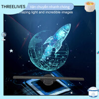 [SẴN] Quạt LED Quảng Cáo 3D Hologram WIFI  Máy chiếu 3D WiFi 16 5in 2000x224 với 224 hạt đèn LED cho quảng cáo cửa hàng kinh doanh 100‑240V THREELIVES
