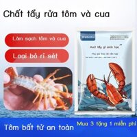 [SẴN-RẺ]  Bột giặt tôm loại bỏ rỉ sét sinh học enzyme cua vỏ đen axit citric ăn được tôm càng xanh