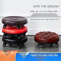 [SẴN-RẺ]  Ghế thấp trượt patin cho sử dụng tại nhà, làm sạch đường may với bánh xe, ghế nhỏ để làm
