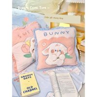 [SẴN-RẺ]  Gối chăn chăn bông hai trong một ô tô đa năng cho bé gái ngủ gối ngủ trưa văn phòng đệm
