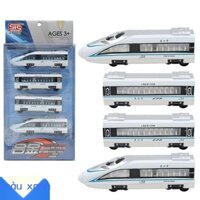 [SẴN-RẺ] Hợp kim trẻ em đồ chơi ô tô hài hòa điện đường sắt cao tốc tàu điện ngầm xe ô tô mô hình kết nối nam châm kéo v