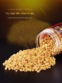 [SẴN-RẺ]  Thần Tài Gạo Vàng Đồ Trang Trí Gạo Sha Vàng Đồ May Mắn Đậu Vàng Lễ Vật Để Bàn Quà Tặng Tâ