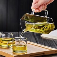 [SẴN-RẺ]  Trà Xanh Làm Trà Kính Dày Công Bằng Cốc Trà Rò Rỉ Tích Hợp Trà Lưỡi Liềm Lọc Trà Ấm Trà B