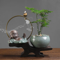 [SẴN-RẺ]  Trung Quốc mới Zen phong cách văn phòng cây xanh trang trí phòng khách cuốn sách máy tính