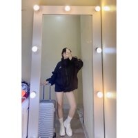 {săn sale- taobao} Áo khoác nỉ dáng rộng cho nữ