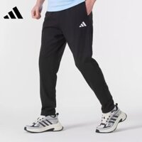 [Sẵn sàng] 100% Logo thêu nam Adidas chính hãng Quần dây rút dệt kim Peplum đơn giản JY8568